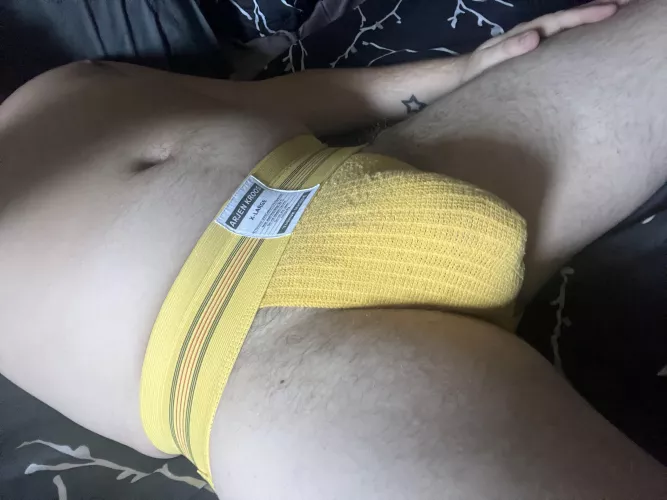 Home after a long day at work.