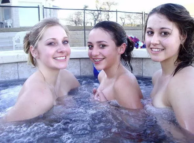 In The Hot Tub On Vacation