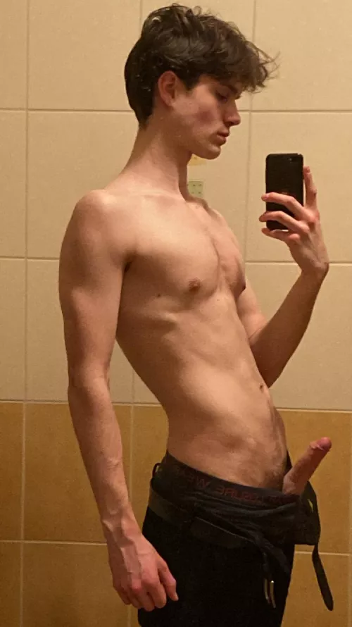 Just a usual mall bathroom