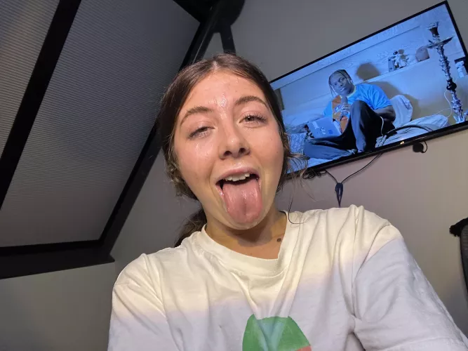 Love seeing my face covered in cum