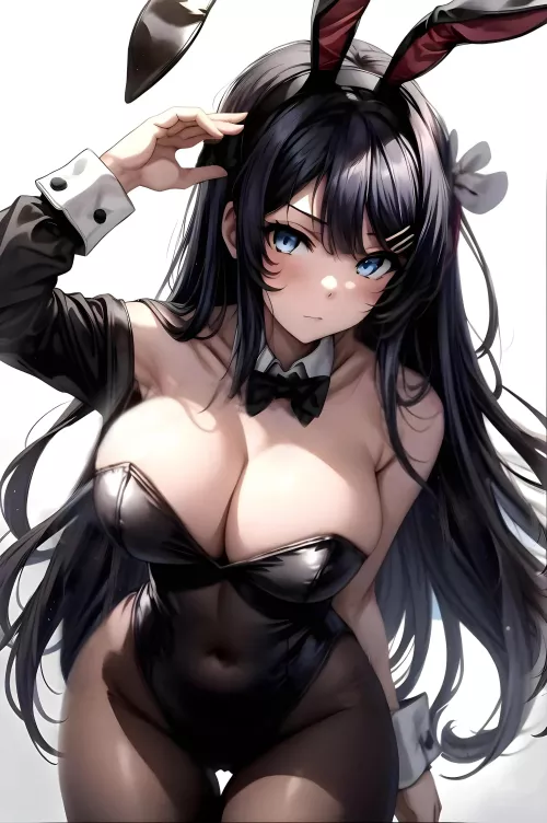 Mai Sakurajima's Oppai (Bunny Suit) [AI Art]