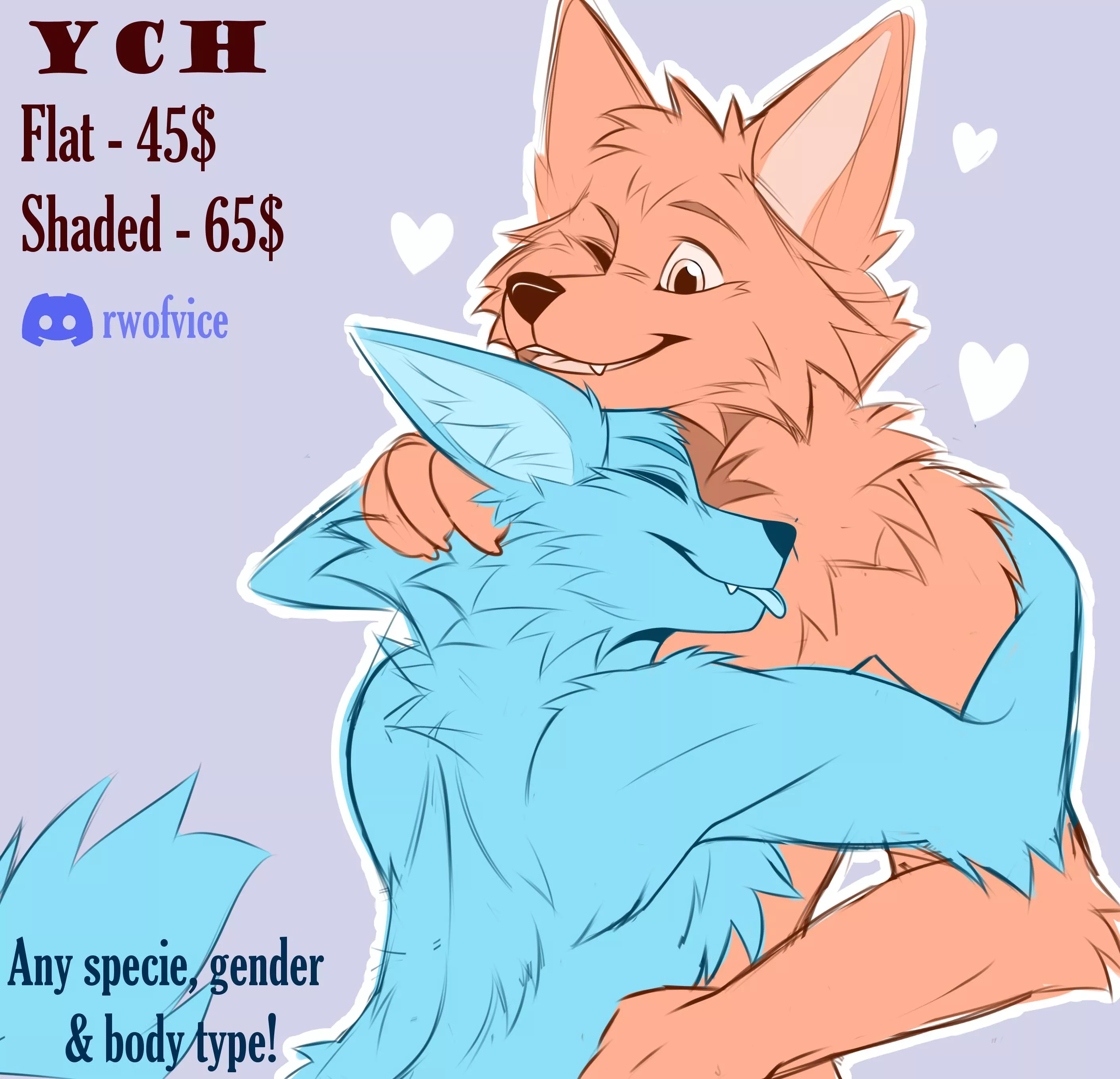 New hug YCH is out now! 10 slots only