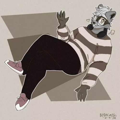 Raccoon boyo (my art)