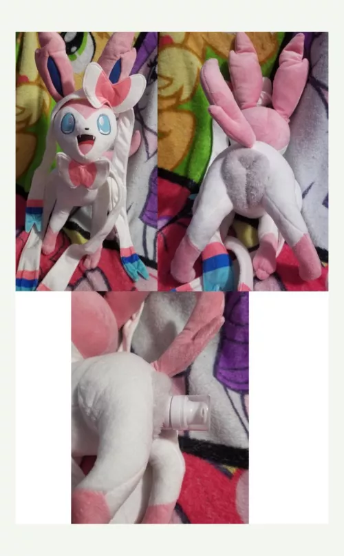 Recently commissioned NSFW fuckable feral female Pokemon eeveelution Sylveon with useable canine pussy/cookie [F] (Furrysale)