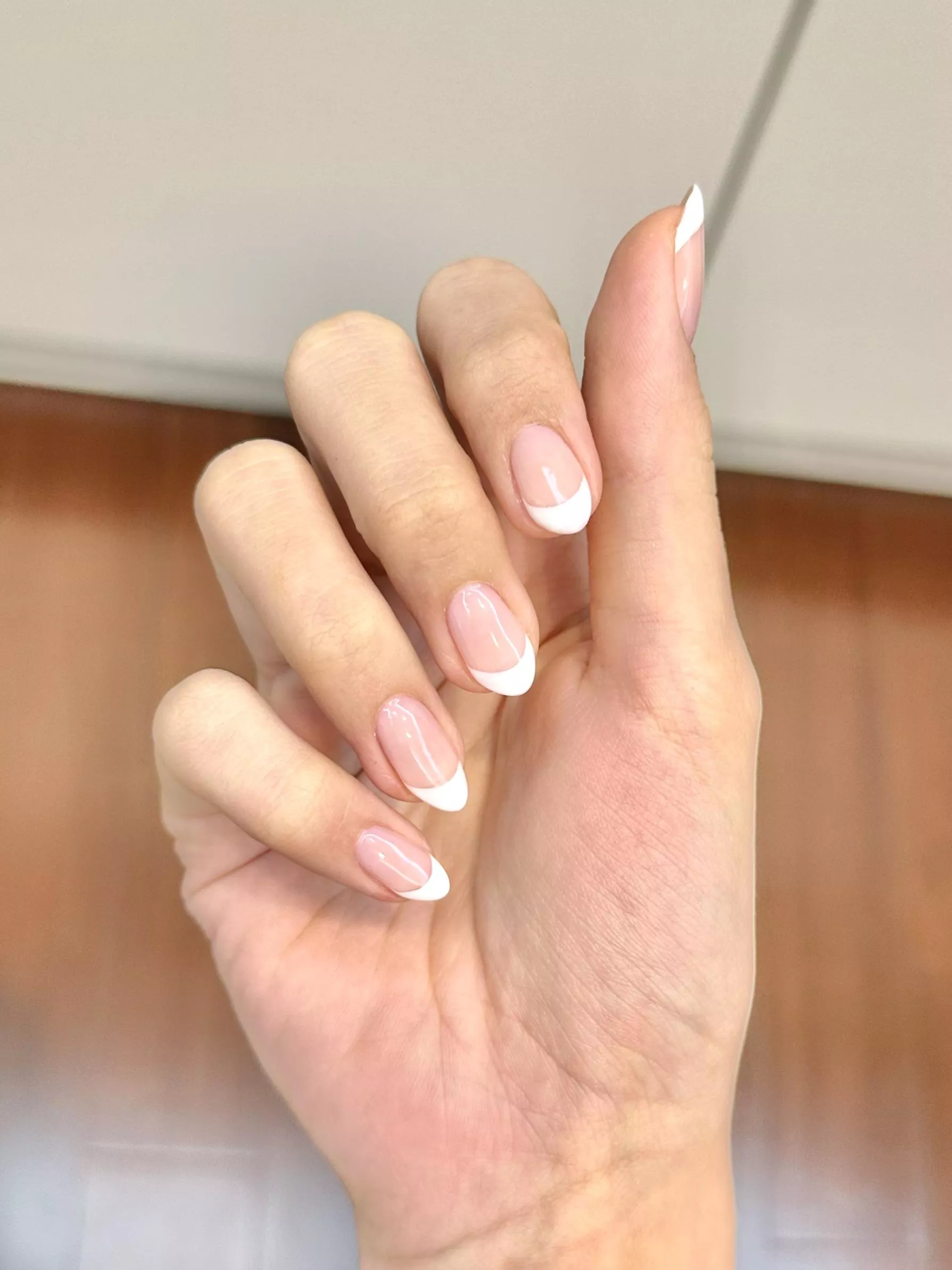 Selling hand pics! (With a classic french tip manicure!)💗💅