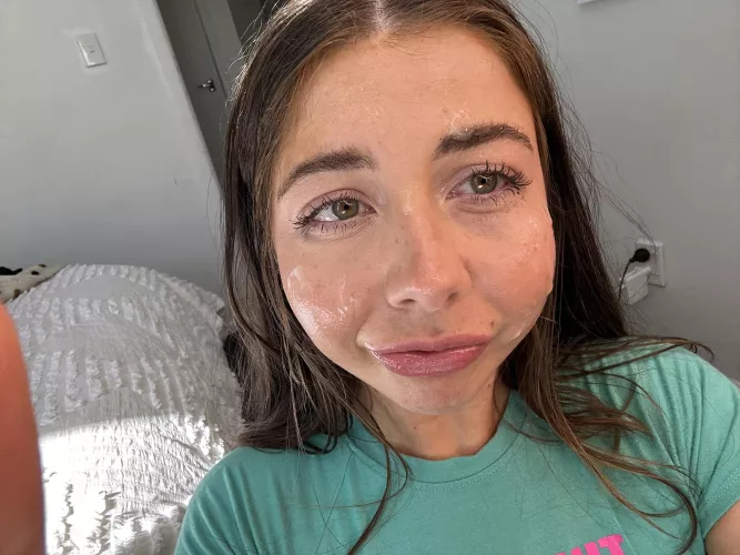 Shower it on my face