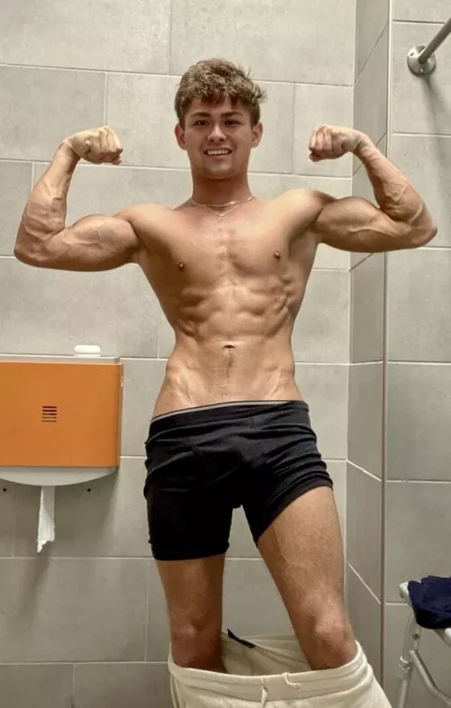 Showing off my boxer shorts