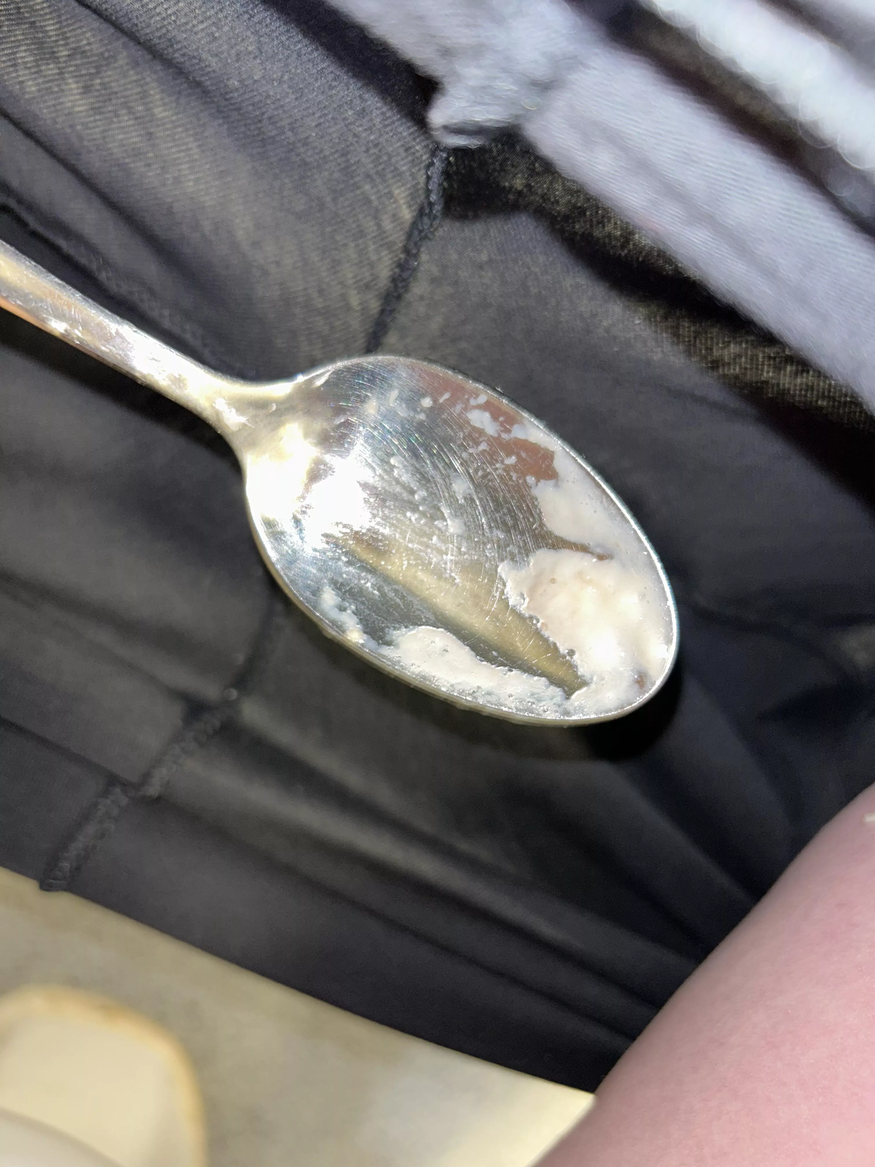 Spoonfuls of fresh cream