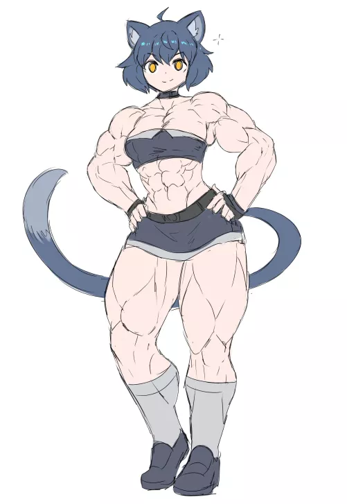 strong catgirl [@Sheepepp]