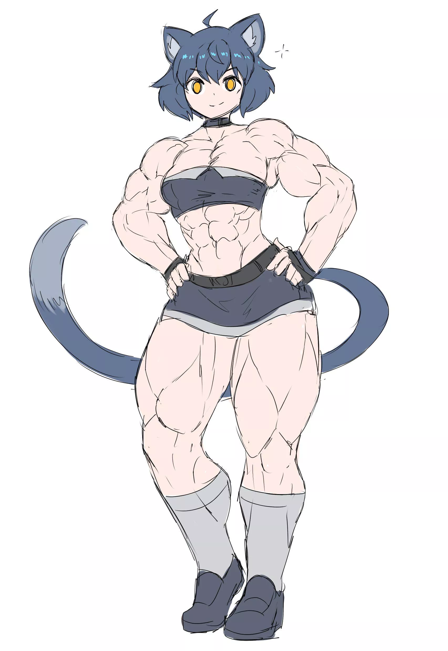 strong catgirl [@Sheepepp]