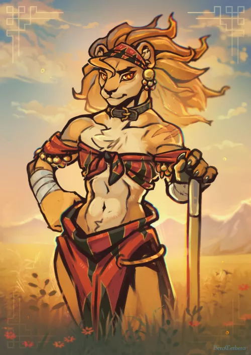 The Golden Sun of Myriad (art by me)