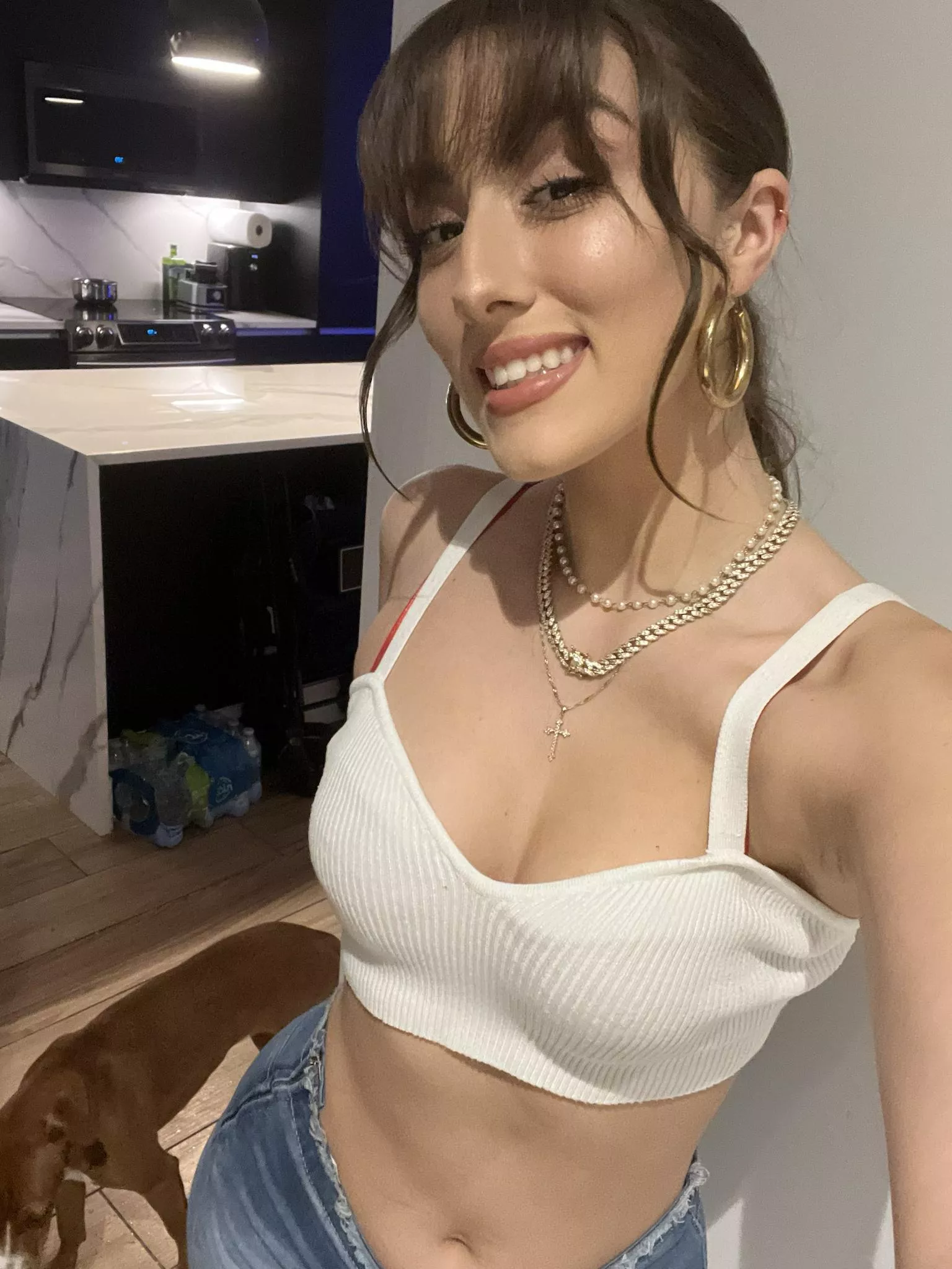 There's only two options: lick or sniff my smooth armpits. What's it gonna be?