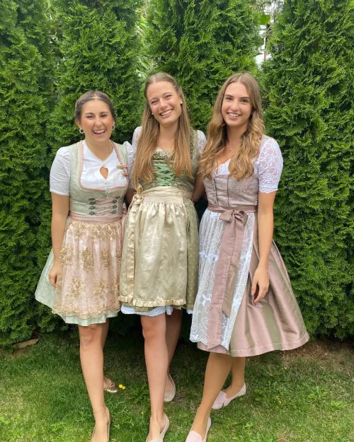 Three in Dirndl