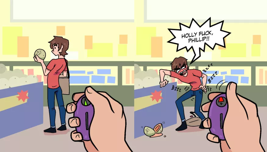 Vibrator at the mall (can't remember where it's from)