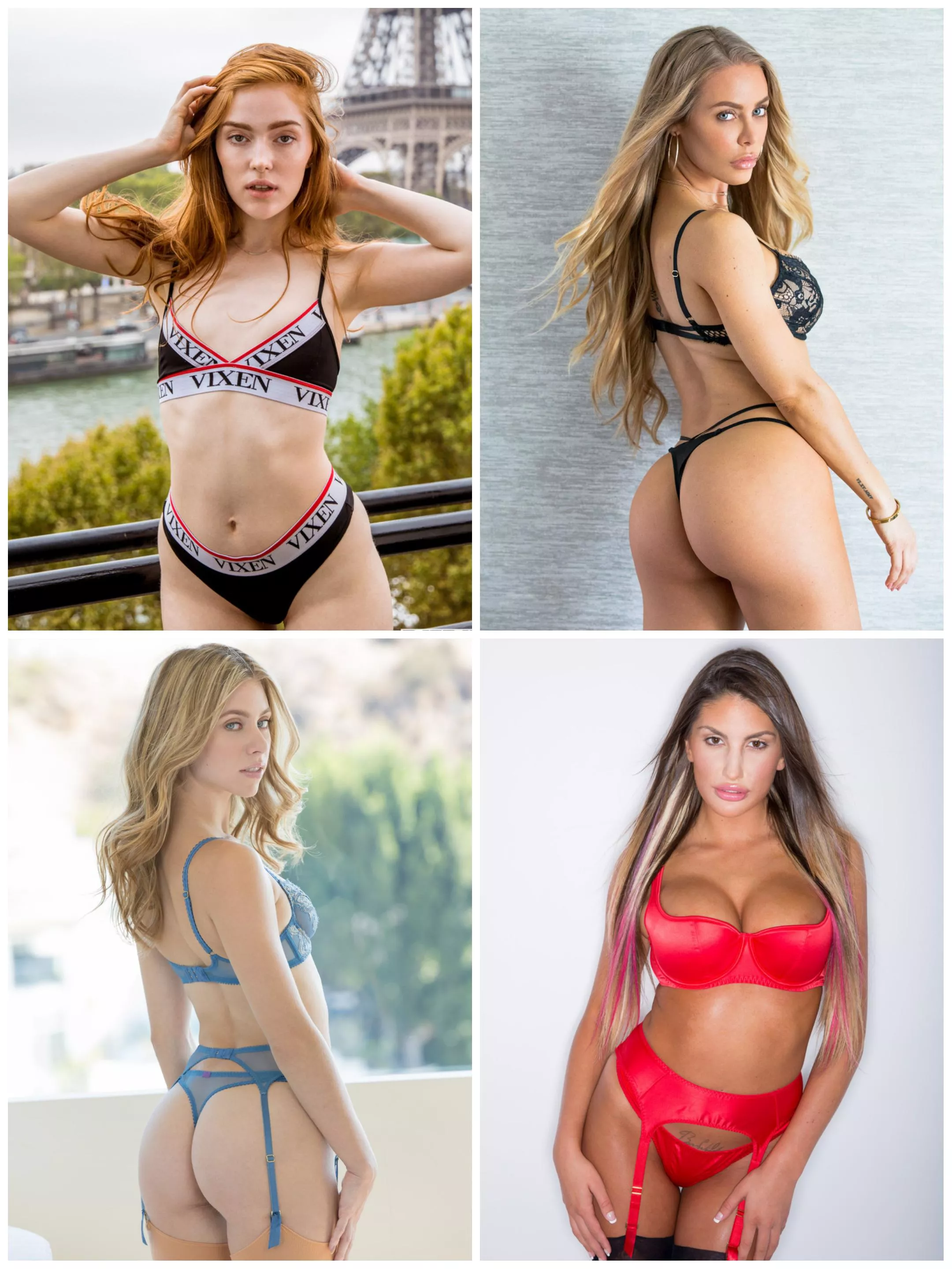 Vixen Angels Tournament: Pick 2 of your favorites for the next round - Part 6: [Jia Lissa] vs [Nicole Aniston] vs [Anya Olsen] vs [August Ames]