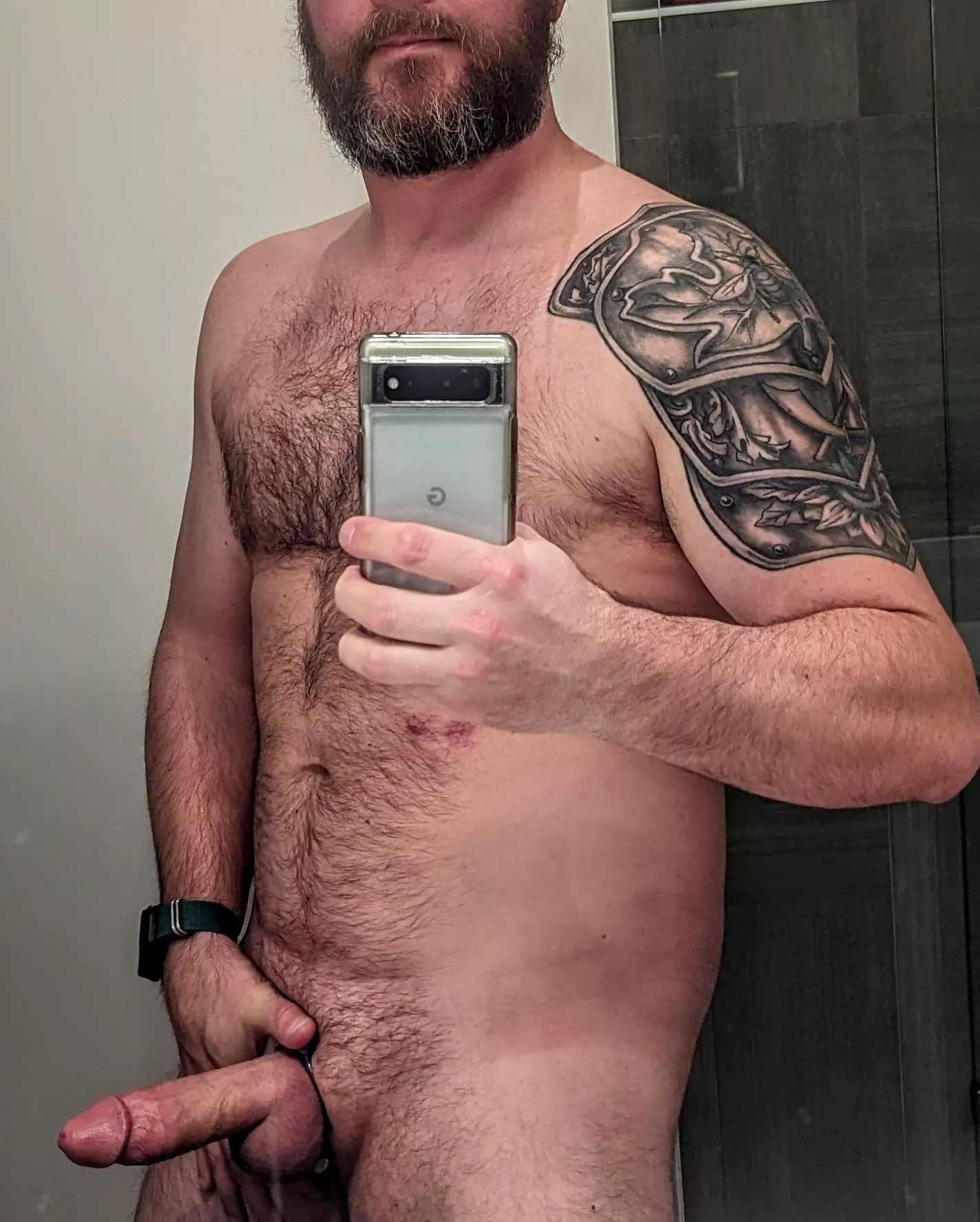 Which you riding first? The beard or the boner?