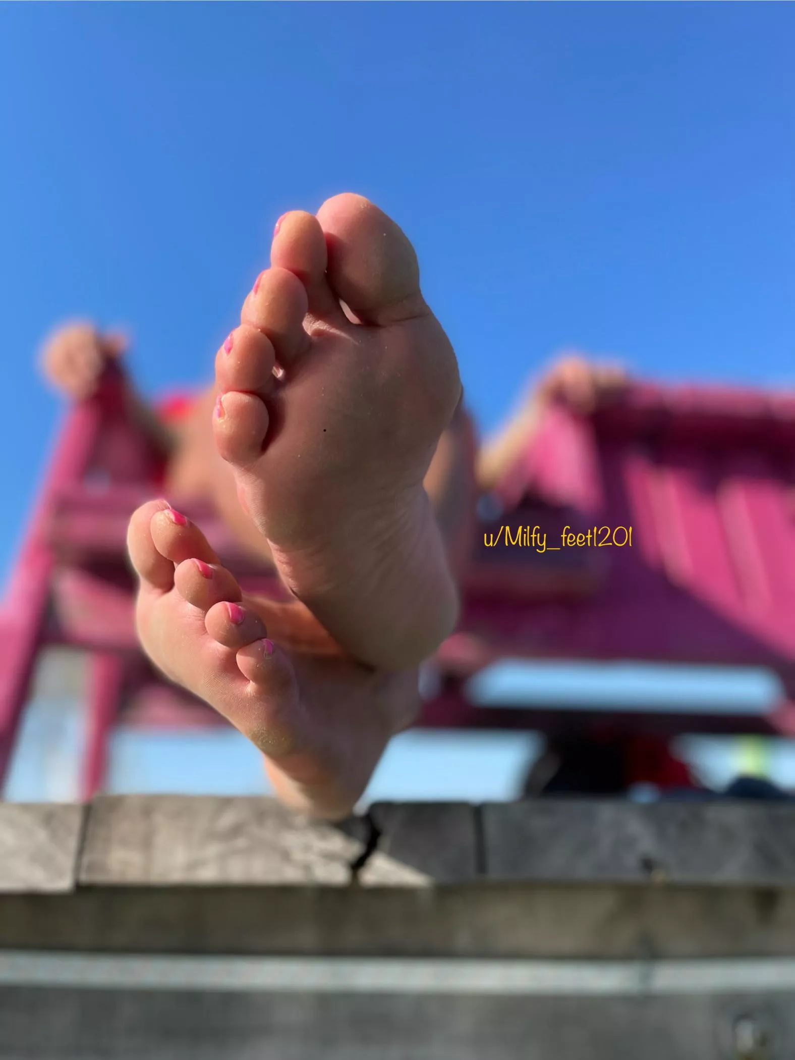 Your view when you come out of the water