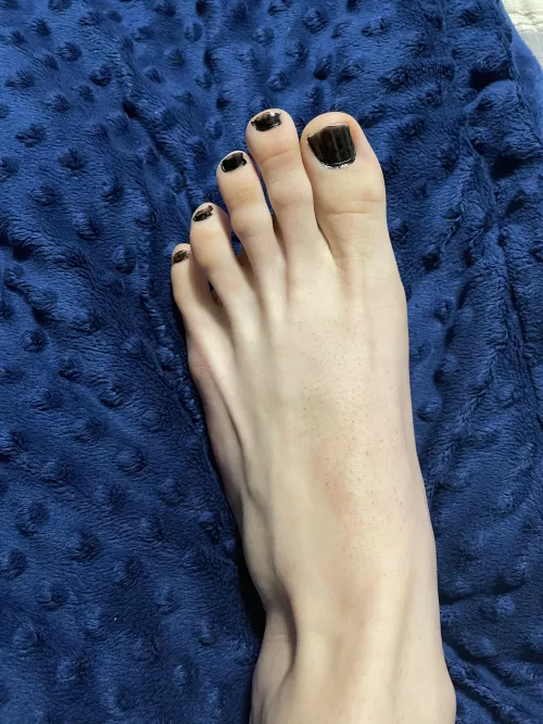 A more tame post - I wanted to show off my newly painted toenails :3