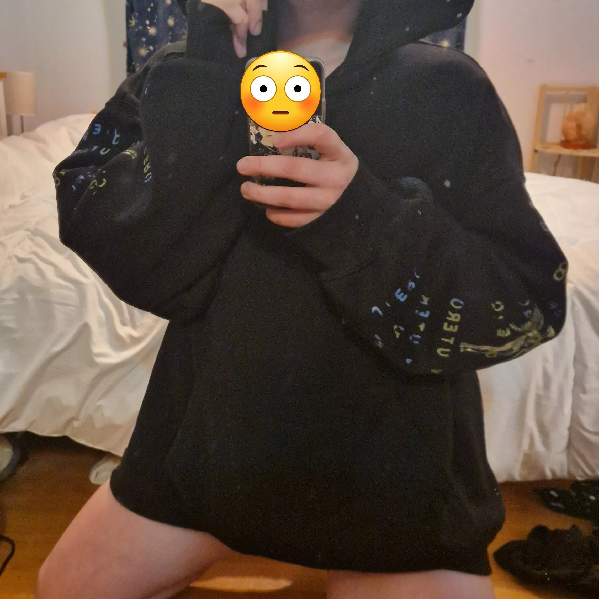 All I'm wearing is this hoodie 😘