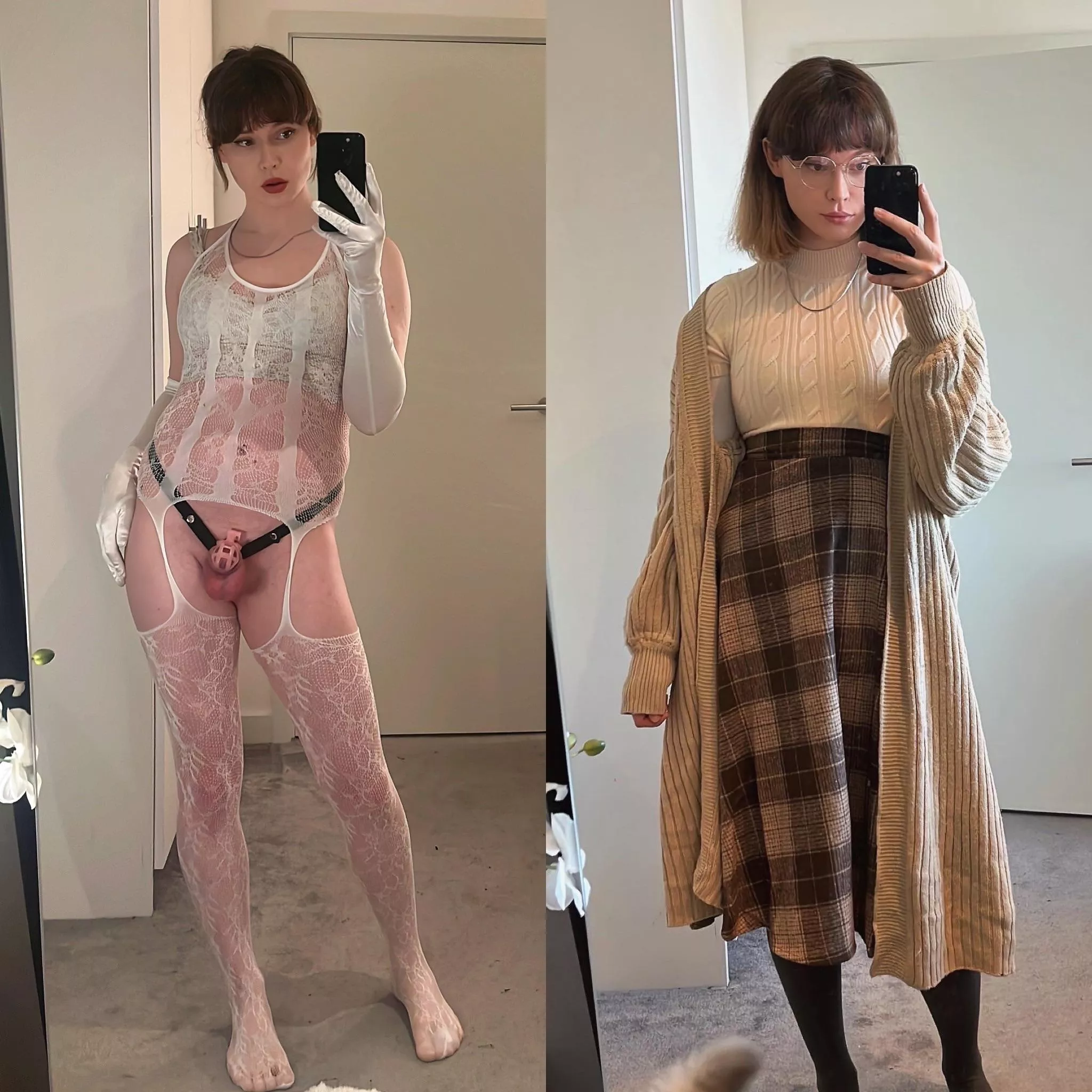 At home I’ll be your cocksleeve, or I’ll be innocent and cute👉🏻👈🏻