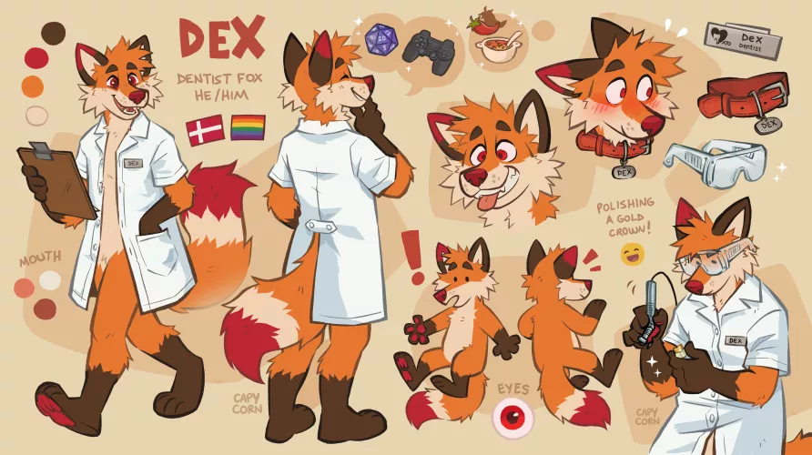 Comm for someone on Twitter 🦊🦷🫧✨