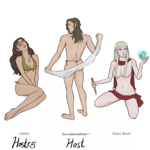 DnD OCs in shameless hostess bar AU (2 of 3)