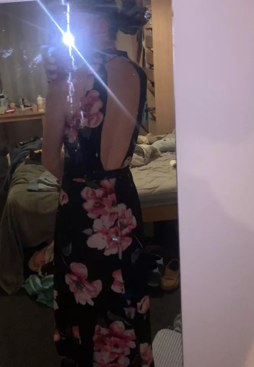 Flowery dress to distract from my messy room