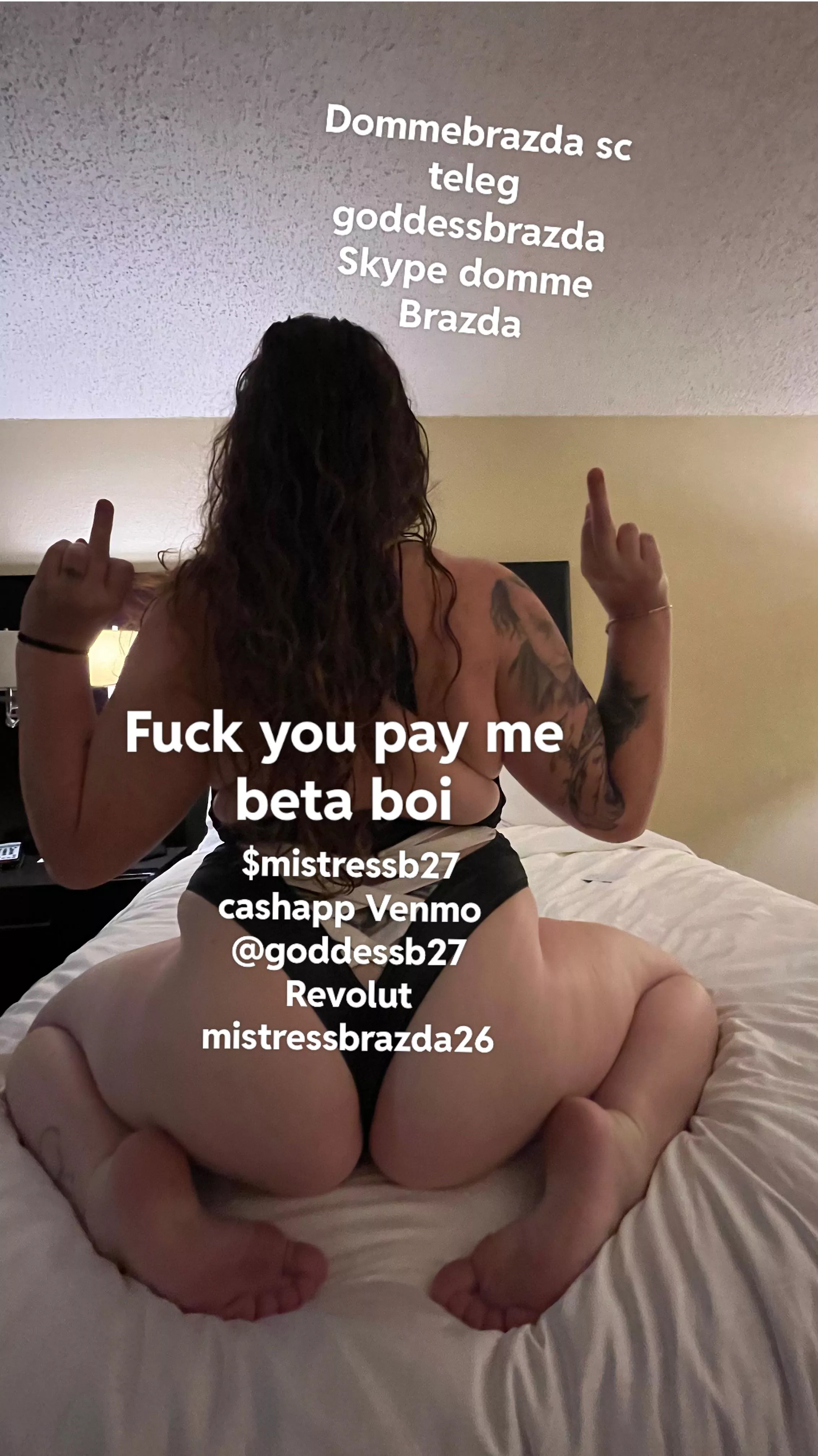 Fuck you pay me beta boi , submit to femdom findom