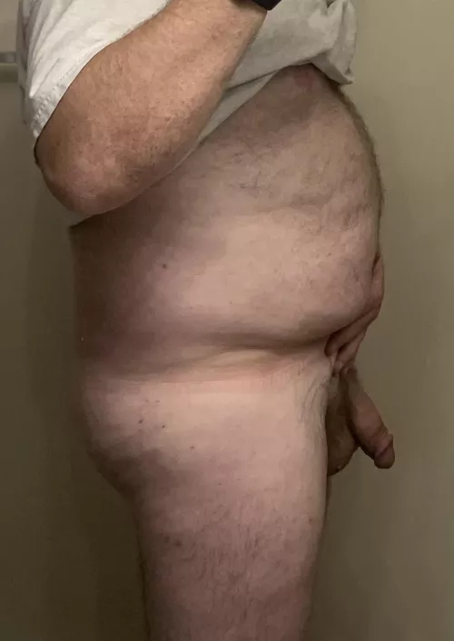 Had to take the photo-op before hopping in the shower. 😉