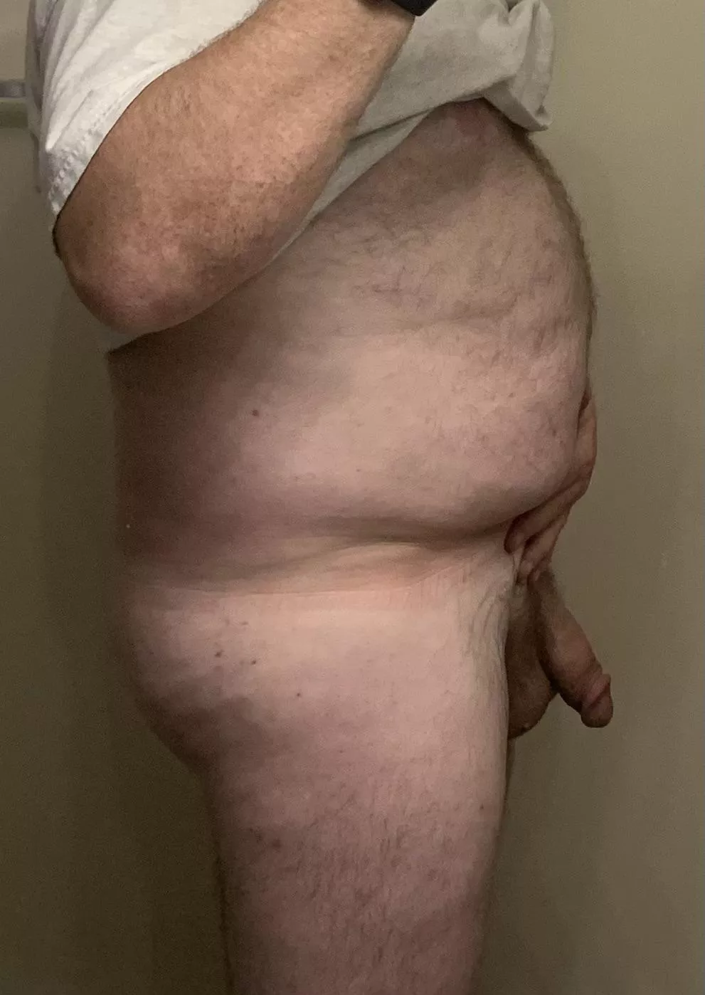 Had to take the photo-op before hopping in the shower. 😉