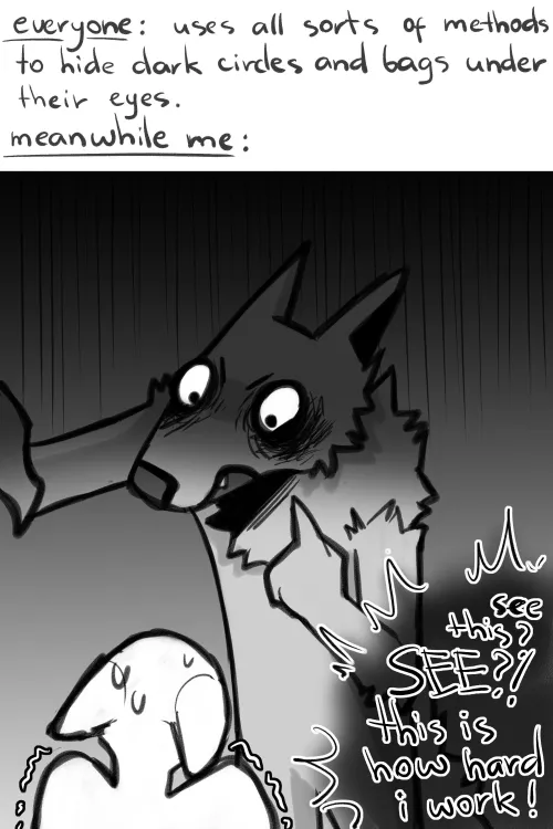 hide dark circles, they say