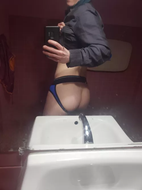 I love taking naughty pics in public restrooms