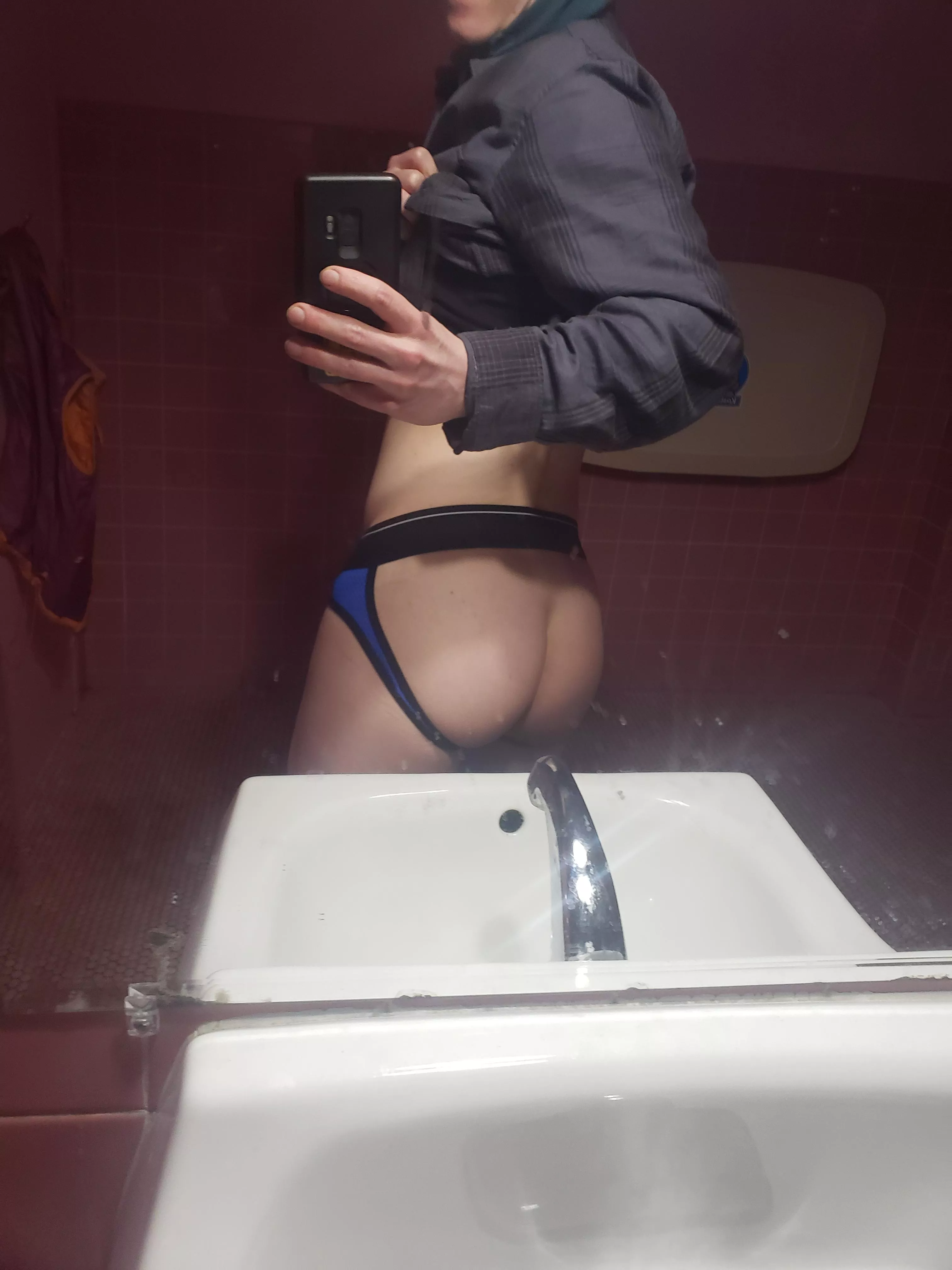 I love taking naughty pics in public restrooms