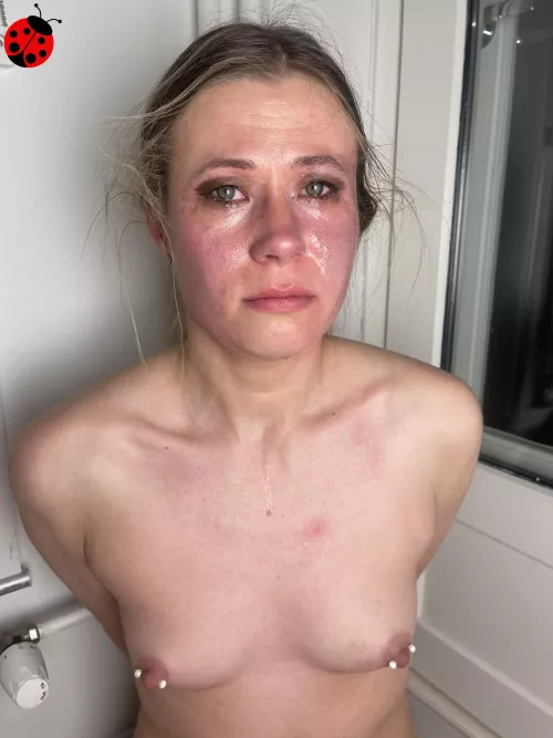 I was a bad girl, and got face slapping to smear my make up