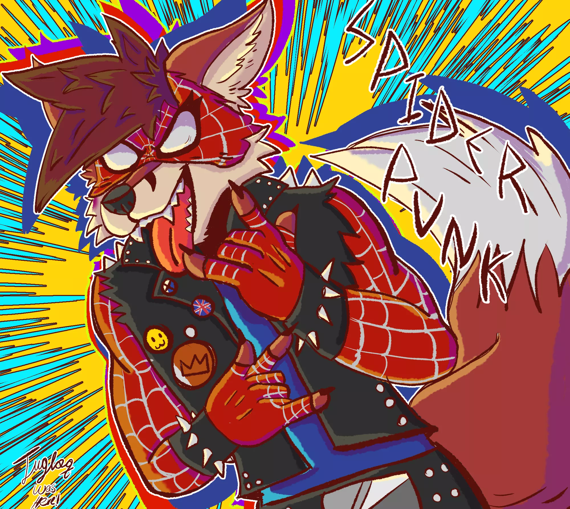 If you wanted more Spider-Fox, meet his counterpart from the punk universe (art by me)