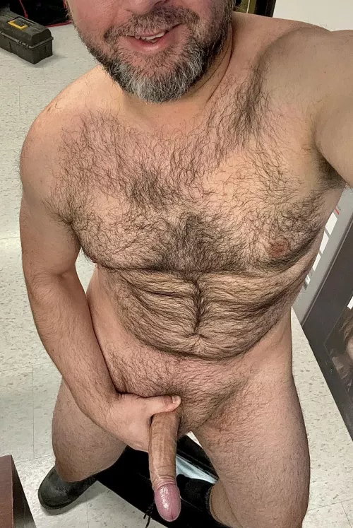 If you’re feeling down, I might know a trick, let your body be ravished, by a hung Dad that’s thick. (43)