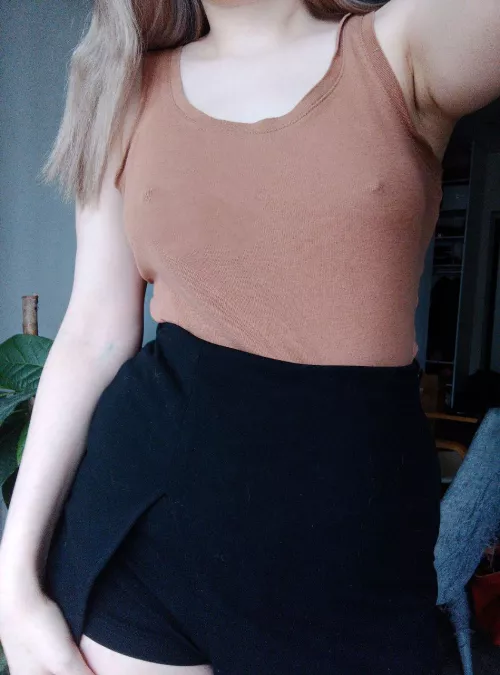 I'm always braless to tease guys