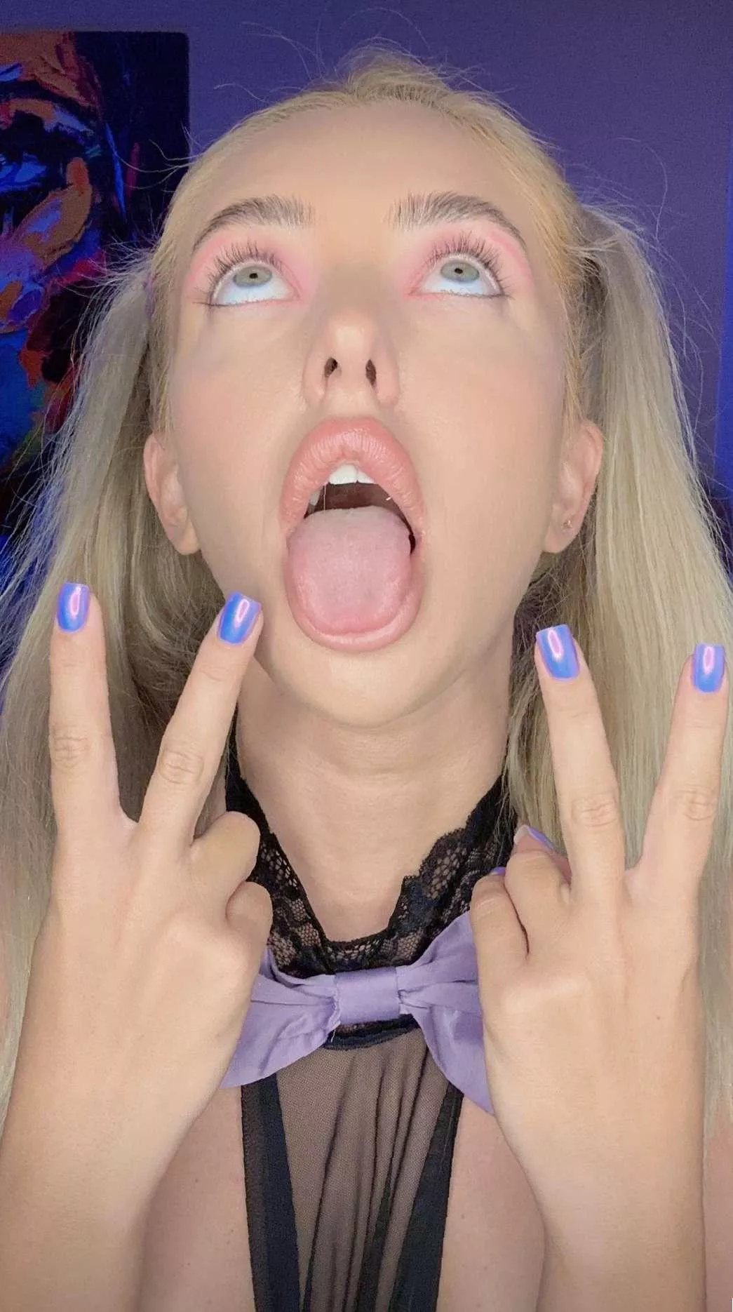 just not on the face but in the mouth