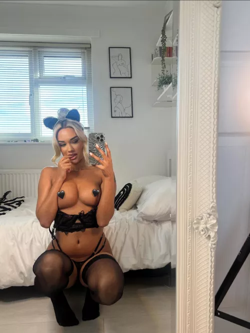 Let's fuck with my thigh highs on and then cuddle after