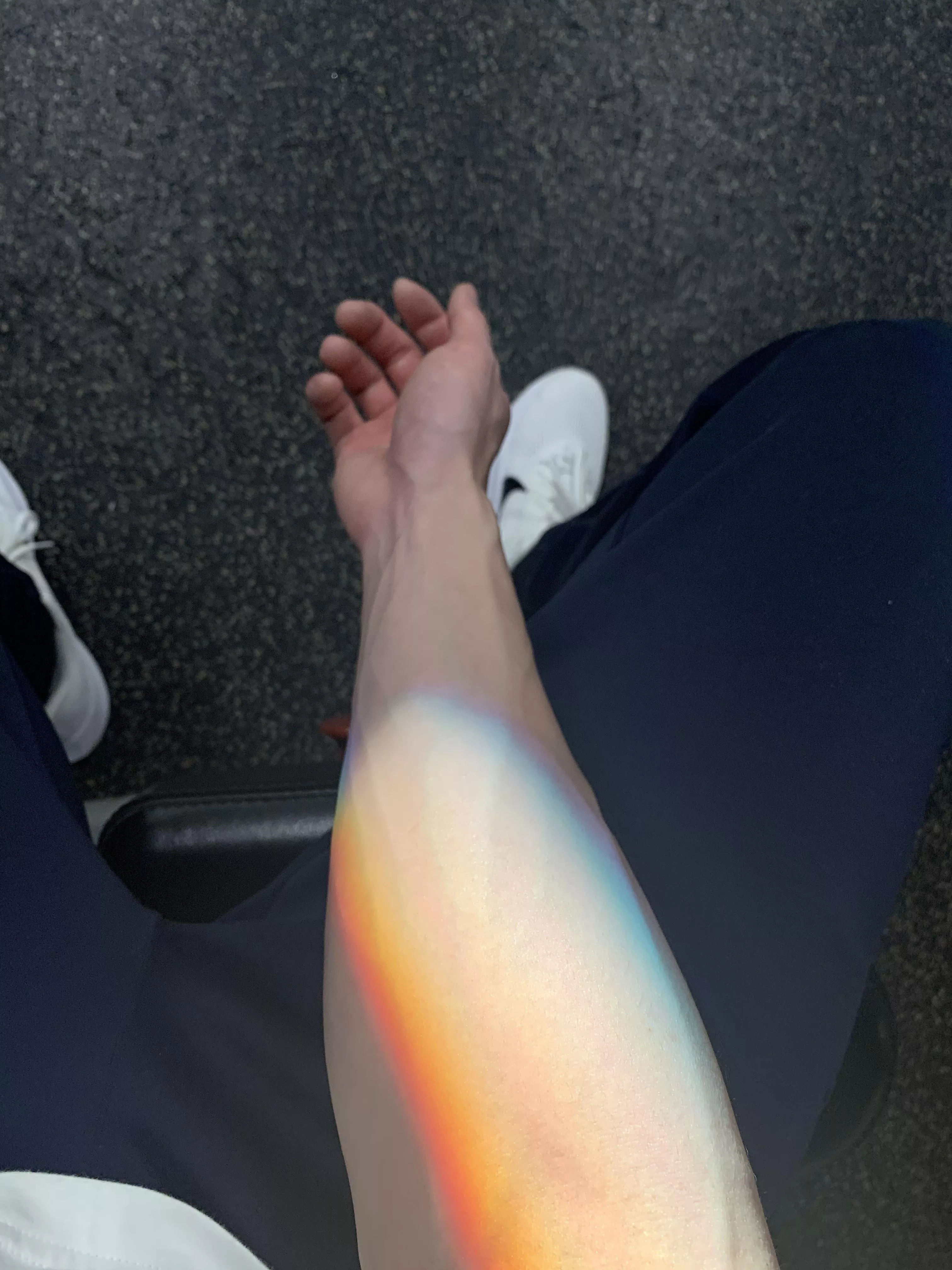 Morning rainbows at the gym