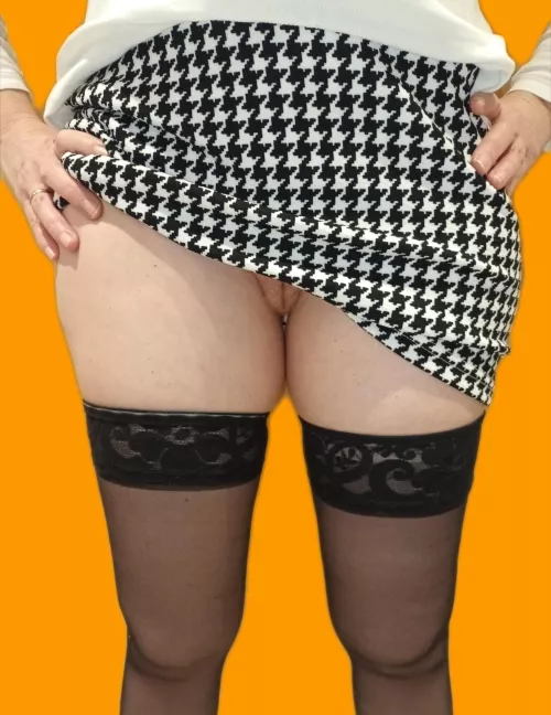 My skirt accidentally moved up a bit in church