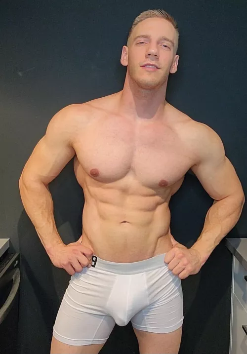 Nothing attracts more than a man in white boxer 😍..