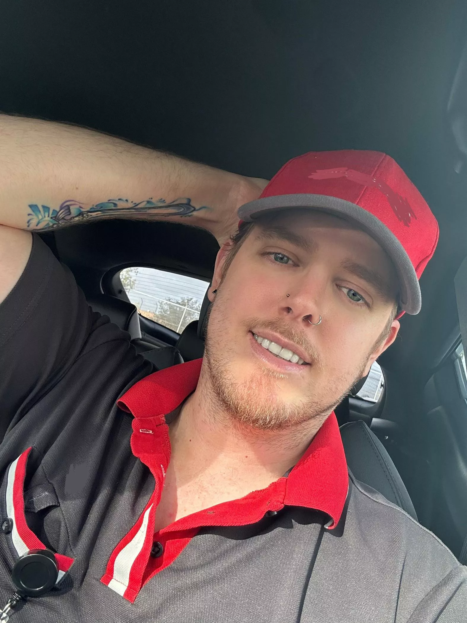 Pretending to be happy about being at work