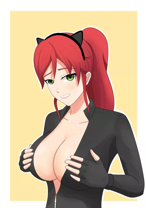 Pyrrha catwomen cosplay (fahaami) [rwby]
