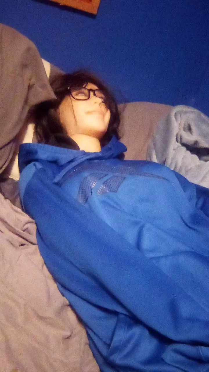 She looks better in my hoodie than I do