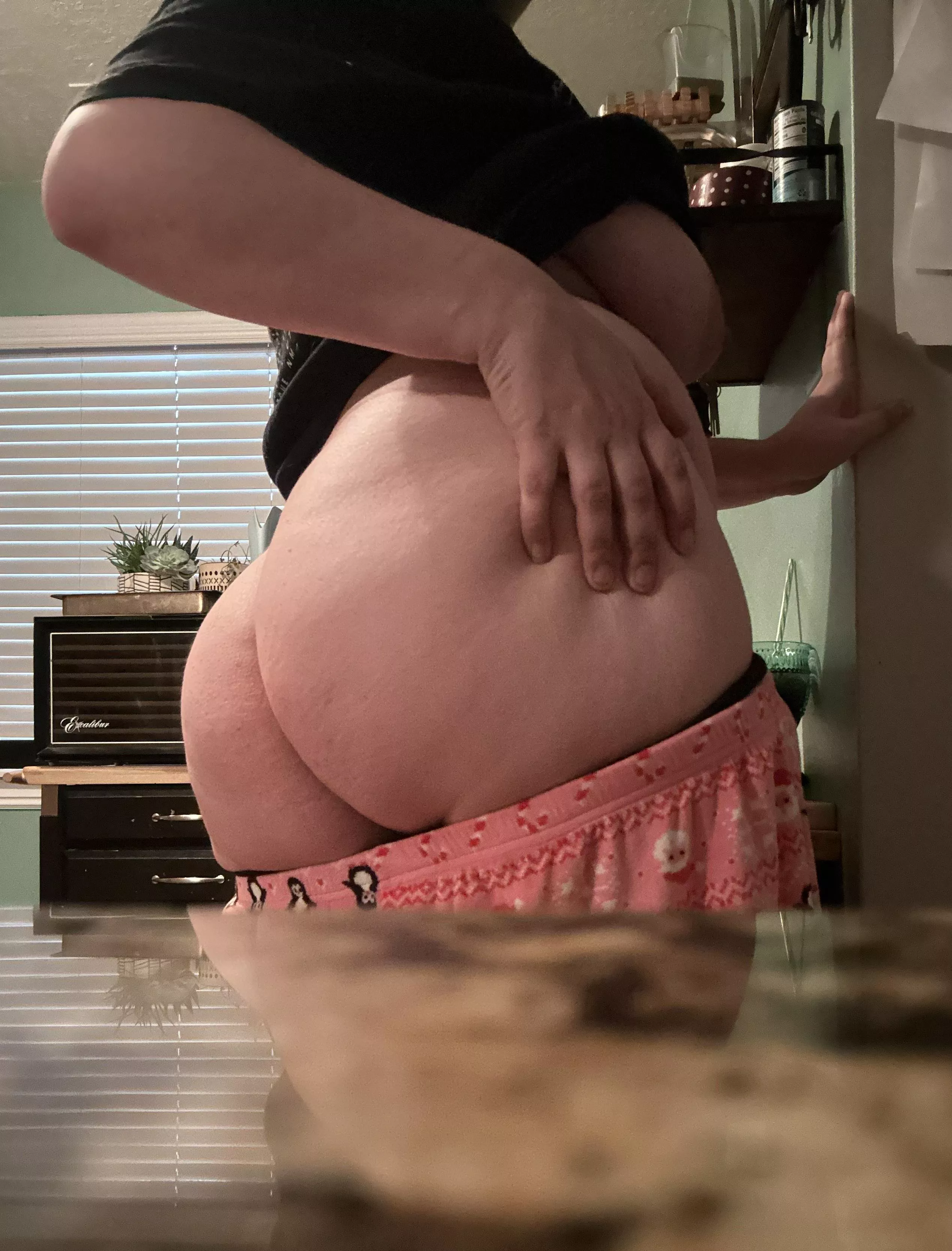 Showing off dessert while dinner cooks. 😉