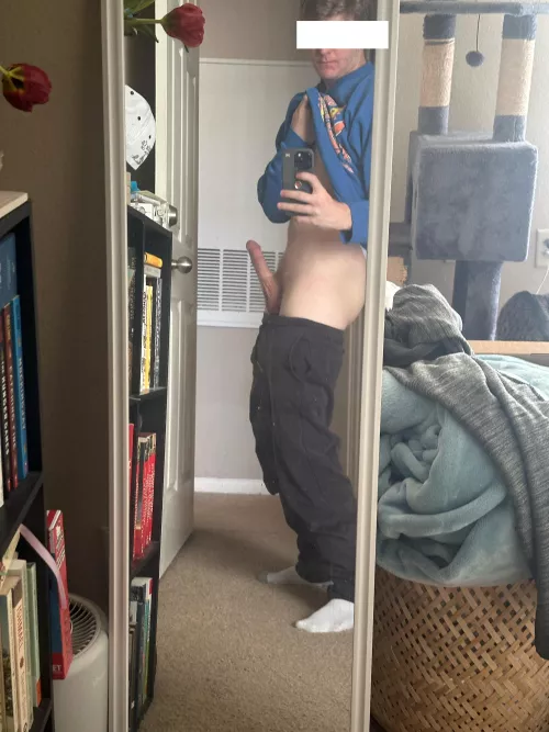 Snuck into my friends room to use their mirror