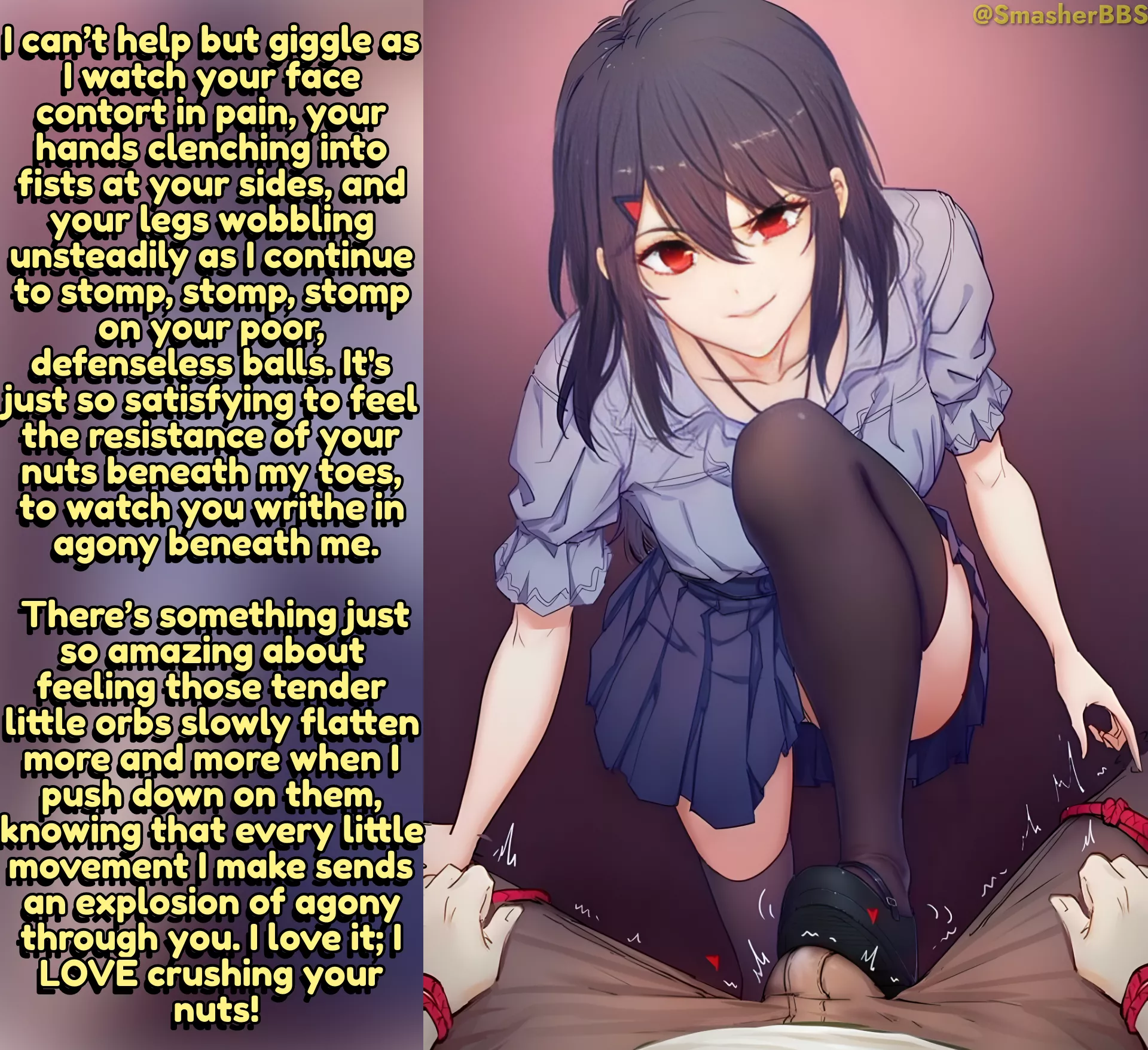 Stomping your nuts is amazing~ (Audio Version in Comments) Stomping your nuts is amazing~ (Audio Version in Comments)