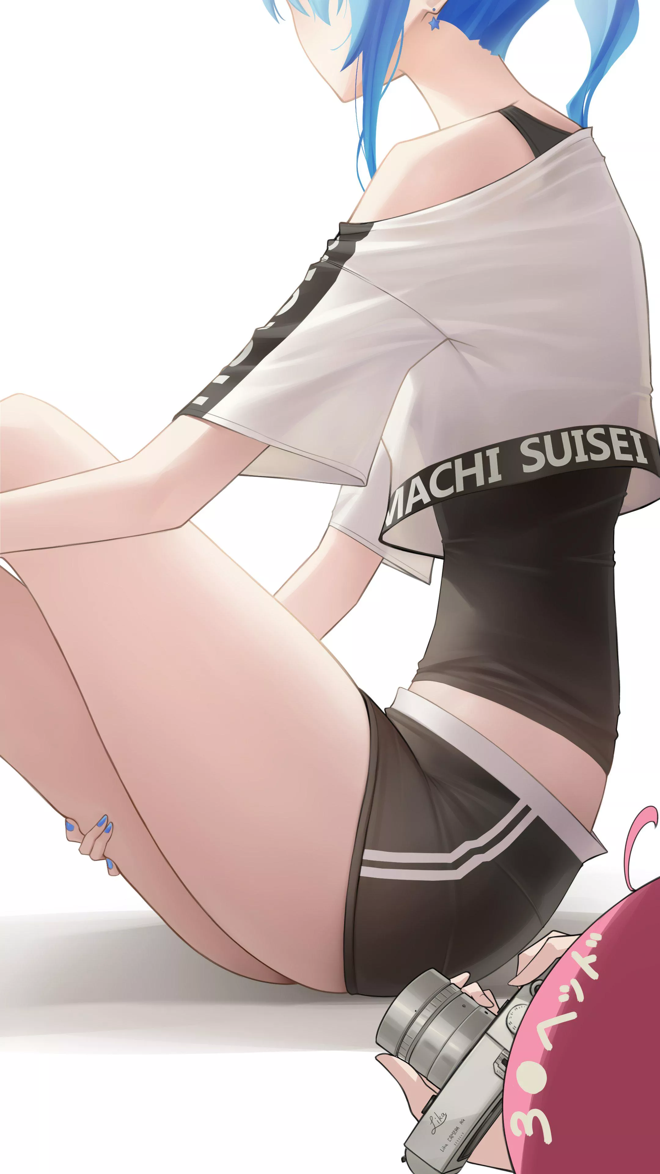 Suisei in her dance practice outfit [Hololive]