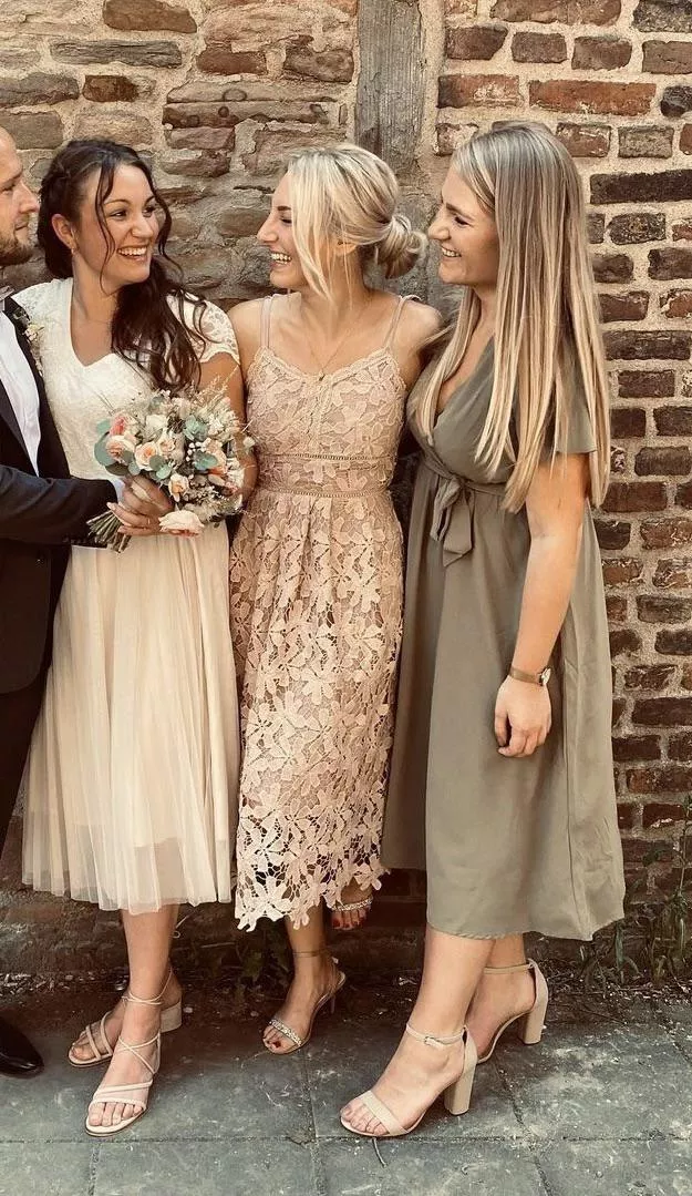 Three Girls in Dresses